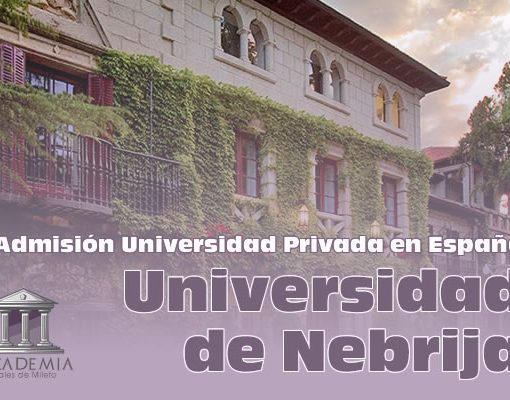 Admisión en la Universidad Privada de Nebrija en España