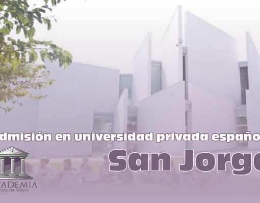 Admisión en universidad privada española San Jorge